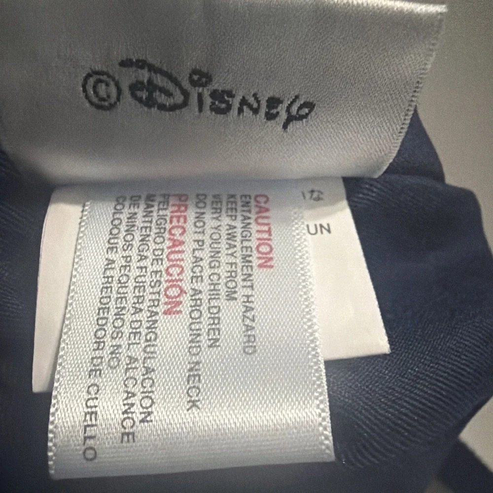 Walt Disney World 2006 Character Drawstring Backpack Navy Blue Mickey Stitch 06